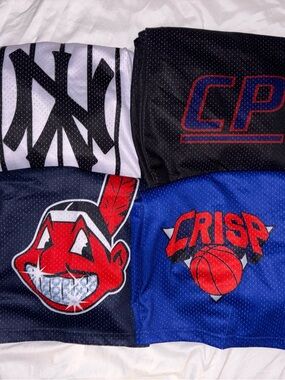 CRISP Mesh Basketball Shorts Bundle (4 Pairs) Men’s 2XL Streetwear Athletic Grap